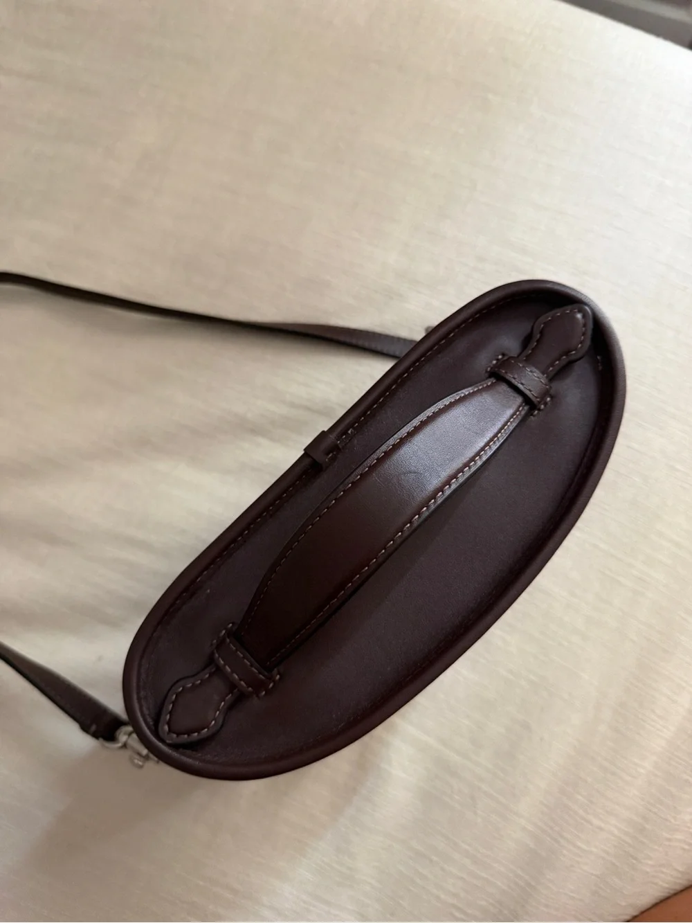 Coach Brown Leather Top-Handle Crossbody Bag